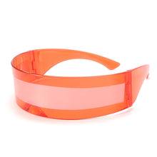 Load image into Gallery viewer, Oversized Shields Sun Glasses 2023  Brand Desinger Mirrored One-Pieces Rimless Sunglasses Women