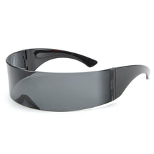 Load image into Gallery viewer, Oversized Shields Sun Glasses 2023  Brand Desinger Mirrored One-Pieces Rimless Sunglasses Women