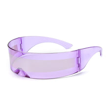 Load image into Gallery viewer, Oversized Shields Sun Glasses 2023  Brand Desinger Mirrored One-Pieces Rimless Sunglasses Women