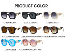 Load image into Gallery viewer, Oversized Square Black Sunglasses Women 2023  Designer Rectangle Sun Glasses Men Shades Sonnenbrille Herren