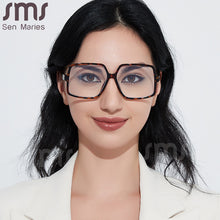 Load image into Gallery viewer, Oversized Square Computer Glasses Women Anti Blue Light Eyeglasses Men Big Eyewear Men UV Protection Optical Frames