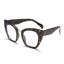 Load image into Gallery viewer, Oversized Square Computer Glasses Women Sexy Leopard Blue Light Blocking Eyeglasses Spectacles Frames Cat Eye Eyewear