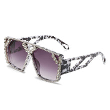 Load image into Gallery viewer, Oversized Square Diamond Sunglasses Women Men Rhinestone Sun Glasses Lady  Brand Designer Eyewear UV400 Unisex