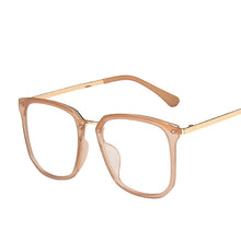 Load image into Gallery viewer, Oversized Square Eyeglasses Women Eyewear Punk Big Eye Glasses Men UV Protection Spectacle Frames Solid Color