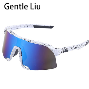 Oversized Square Frame Sunglasses Men's Sport Running Bike Riding Sun Glasses Cycling Eyewear Bicycle Outdoor Eyeglasses UV400