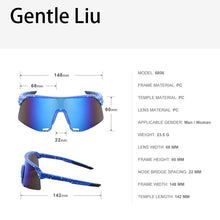 Load image into Gallery viewer, Oversized Square Frame Sunglasses Men&#39;s Sport Running Bike Riding Sun Glasses Cycling Eyewear Bicycle Outdoor Eyeglasses UV400