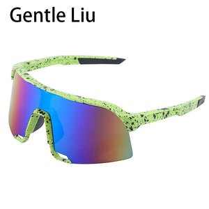 Oversized Square Frame Sunglasses Men's Sport Running Bike Riding Sun Glasses Cycling Eyewear Bicycle Outdoor Eyeglasses UV400