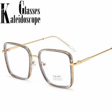 Load image into Gallery viewer, Oversized Square Glasses Frame Women Men Vintage Anti-blue light Eyeglasses Student Myopia Spectacle Frames Fake Glasses