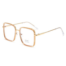 Load image into Gallery viewer, Oversized Square Glasses Frame Women Men Vintage Anti-blue light Eyeglasses Student Myopia Spectacle Frames Fake Glasses