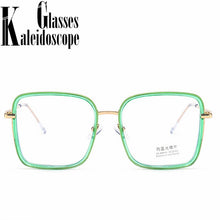 Load image into Gallery viewer, Oversized Square Glasses Frame Women Men Vintage Anti-blue light Eyeglasses Student Myopia Spectacle Frames Fake Glasses