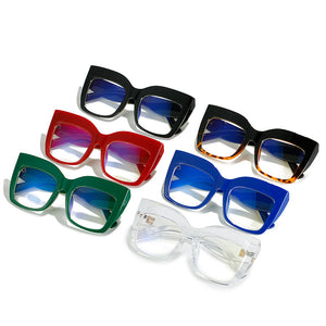 Oversized Square Glasses Optical Frames Prescription Glasses Frame Women Men Eyewear Spectacle Transpaernt Clear Lens Eyeglasses