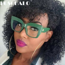 Load image into Gallery viewer, Oversized Square Glasses Optical Frames Prescription Glasses Frame Women Men Eyewear Spectacle Transpaernt Clear Lens Eyeglasses