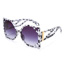 Load image into Gallery viewer, Oversized Square  Sunglasses Vintage Leopard One Piece Big Frame Glasses Women Punk Eyewear Shades UV400
