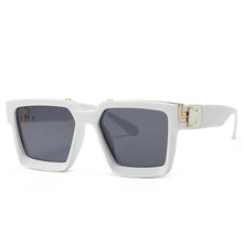 Load image into Gallery viewer, Oversized Square Men Sunglasses Women Metal Decoration Big Frame Sun Glasses Classic Gradient Eyeglasses UV400