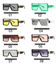 Load image into Gallery viewer, Oversized Square Millionaire  Sunglasses Women  Brand Retro Lens Female Metal Sun Glasses Men Gafas Glasses