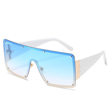 Load image into Gallery viewer, Oversized Square One Piece Gradient Sunglasses Women 2023 Desinger Blue Pink Big Y2k Windproof Sunglasses  Brand