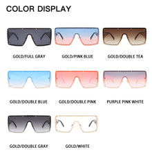 Load image into Gallery viewer, Oversized Square One Piece Gradient Sunglasses Women 2023 Desinger Blue Pink Big Y2k Windproof Sunglasses  Brand
