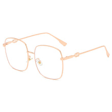 Carica l&#39;immagine nel visualizzatore di Gallery, Occhiali da sole ottici quadrati oversize Montatura leggera anti-blu Donna Uomo Occhiali da computer trasparenti Occhiali da sole bloccanti