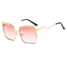 Load image into Gallery viewer, Oversized Square Sun Glasses Ladies 2022   Pearl Sunglasses Women Brand Designer   Shades big Square