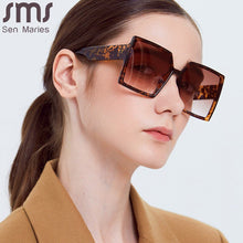Load image into Gallery viewer, Oversized Square Sun Glasses  Brand Designer Rectangle Sunglasses Men Women Vintage Retro Oculos Lunette De Soleil Femme