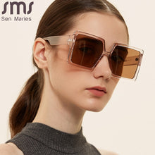Load image into Gallery viewer, Oversized Square Sun Glasses  Brand Designer Rectangle Sunglasses Men Women Vintage Retro Oculos Lunette De Soleil Femme