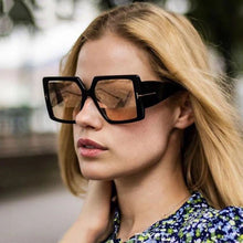 Load image into Gallery viewer, Oversized Square Sun Glasses Women 2023 Leopard Gradient Shades Glasses Gafas De Sol Hombre Sunglasses Gafas De Sol Hombre