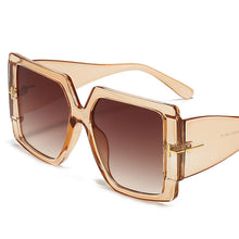 Load image into Gallery viewer, Oversized Square Sun Glasses Women 2023 Leopard Gradient Shades Glasses Gafas De Sol Hombre Sunglasses Gafas De Sol Hombre