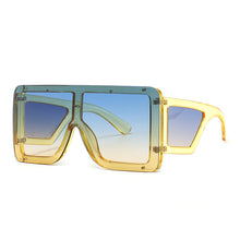 Carica l'immagine nel visualizzatore di Gallery, Oversized Square Sun Glasses Women 2023  Desinger Blue Red Pink Sun Glasses For Ladies Lunette De Soleil Femme