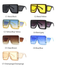 Carica l'immagine nel visualizzatore di Gallery, Oversized Square Sun Glasses Women 2023  Desinger Blue Red Pink Sun Glasses For Ladies Lunette De Soleil Femme