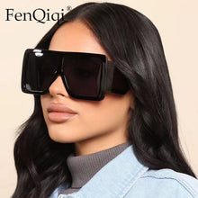 Load image into Gallery viewer, Oversized Square Sun Glasses Women  Brand Desinger Blue Black Purple Shades 2023 Sunglasses For Women Gafas De Sol Mujer