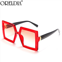 Load image into Gallery viewer, Oversized Square Sunglasses 2023 Vintage Women Men Classic Sun Glasses Gradient Lens Shades Eyewear Lady Retro Eyeglasses UV400