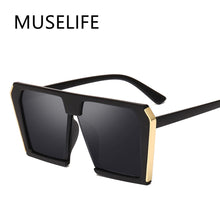 Load image into Gallery viewer, Oversized Square Sunglasses Women Metal Gradient Sun glasses  Lady Sunglass Eyewear UV400 Shades gafas de sol