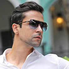 Load image into Gallery viewer, Oversized Square Sunglasses For Men One Piece Gradient Lens Big Frame Sun Glasses 2022 Semi-Rimless Brand Design UV400 Driving