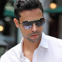 Load image into Gallery viewer, Oversized Square Sunglasses For Men One Piece Gradient Lens Big Frame Sun Glasses 2022 Semi-Rimless Brand Design UV400 Driving