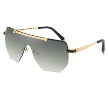 Load image into Gallery viewer, Oversized Square Sunglasses For Men One Piece Gradient Lens Big Frame Sun Glasses 2022 Semi-Rimless Brand Design UV400 Driving
