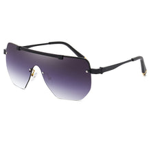 Load image into Gallery viewer, Oversized Square Sunglasses For Men One Piece Gradient Lens Big Frame Sun Glasses 2022 Semi-Rimless Brand Design UV400 Driving