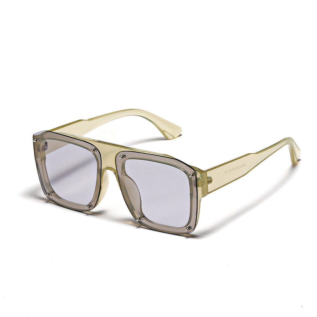 Oversized Square Sunglasses For Women Brand Designer Rivet Punk Sun Glasses Men Eyeglasses Trend Tinted Shades Gafas De Sol