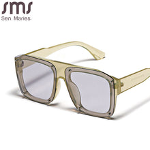 Load image into Gallery viewer, Oversized Square Sunglasses For Women Brand Designer Rivet Punk Sun Glasses Men Eyeglasses Trend Tinted Shades Gafas De Sol
