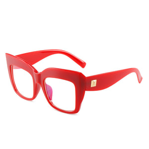 Oversized Square Sunglasses Frame Optical Frame 2023 Cat Eye Prescription Lens Big Clear Transparent Eyeglasses Glasses Women