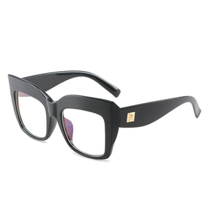 Oversized Square Sunglasses Frame Optical Frame 2023 Cat Eye Prescription Lens Big Clear Transparent Eyeglasses Glasses Women