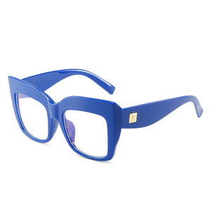 Oversized Square Sunglasses Frame Optical Frame 2023 Cat Eye Prescription Lens Big Clear Transparent Eyeglasses Glasses Women