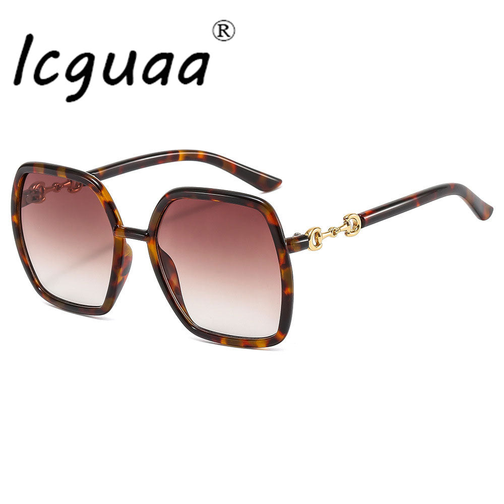 Occhiali da sole quadrati oversize Occhiali da sole con montatura da vista irregolare Occhiali da guida da uomo firmati da donna all'aperto темные очки