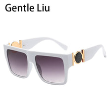 Load image into Gallery viewer, Oversized Square Sunglasses Men&#39;s Quality  Brand Designer Sun Glasses Women&#39;s Large Frame Retro Eyeglasses UV400
