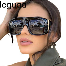 Load image into Gallery viewer, Oversized Square Sunglasses T Letter Retro MODEL Steam Punk Sunglasses очки солнечные женские очки oculos de sol feminino