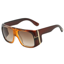 Load image into Gallery viewer, Oversized Square Sunglasses T Letter Retro MODEL Steam Punk Sunglasses очки солнечные женские очки oculos de sol feminino