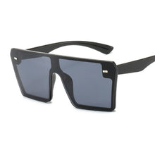 Load image into Gallery viewer, Oversized Square Sunglasses Women 2023  Brand Flat Top Brown Black Clear Lens One Piece Female Gafas Shade Mirror