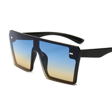 Carica l'immagine nel visualizzatore di Gallery, Occhiali da sole quadrati oversize da donna 2023 di marca Flat Top Rosso Nero Lenti trasparenti One Piece Uomo Gafas Ombra Specchio UV400