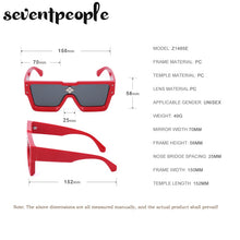 Load image into Gallery viewer, Oversized Square Sunglasses Women 2023 Big Frame One Piece Diamond Sun Glasses for Female Large Flat Top Eyewear Unisex