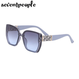 Oversized Square Sunglasses Women 2023  Brand Designer Large Frame Sun Glasses For Men Trendy Gafas De Sol Mujer