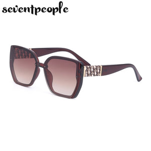 Oversized Square Sunglasses Women 2023  Brand Designer Large Frame Sun Glasses For Men Trendy Gafas De Sol Mujer